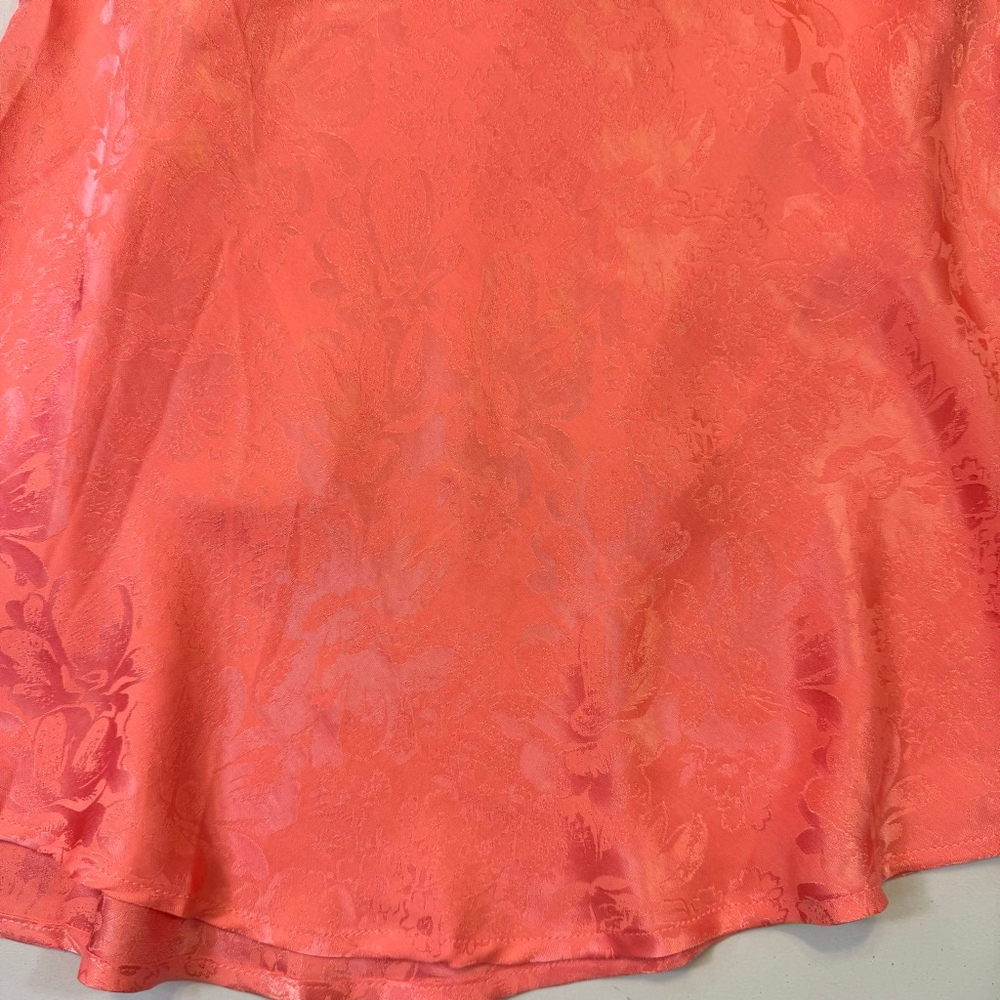 FOR LOVE & LEMONS Gabrielle Mini Dress Pink Satin Floral Rhinestone Strap XS - Picture 6 of 9